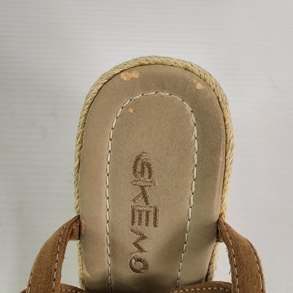 Skemo Embellished Open Toe  Espadrille Woven Wedge Heel Sandal Size 7 - Picture 11 of 12